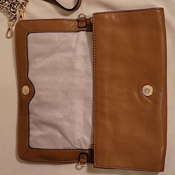 Michael Kors Hamilton Whipped Brown Clutch Shoulder bag Leather - Picture 10 of 11